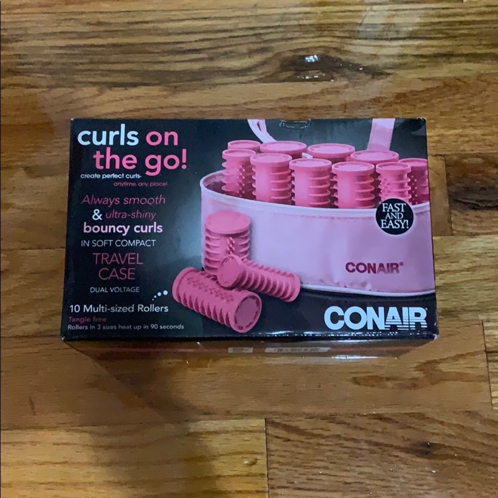 Curls on the go! 10 multi-sized Rollers!